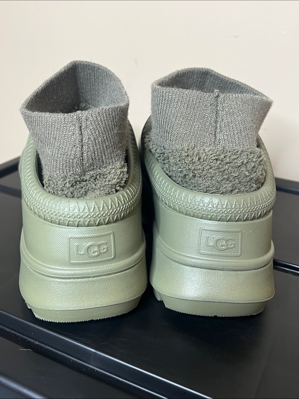 UGG Olive Green Slip-On Clog Mules Tasman X